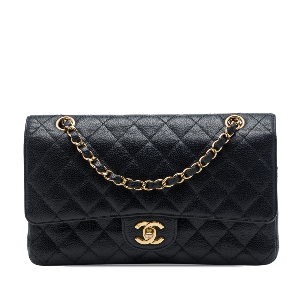 Pre-Loved Chanel Medium Classic Caviar Double Flap